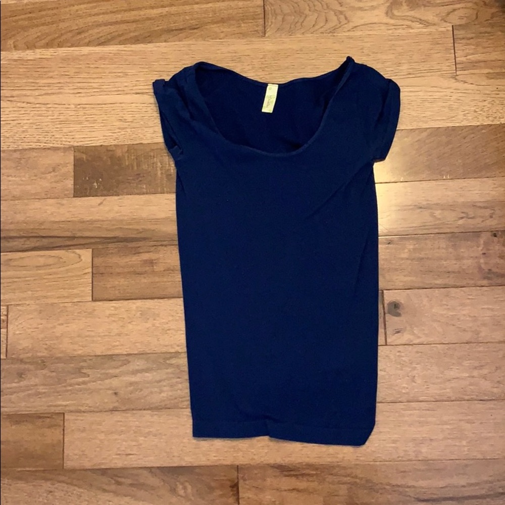 Spandex Navy T Shirt